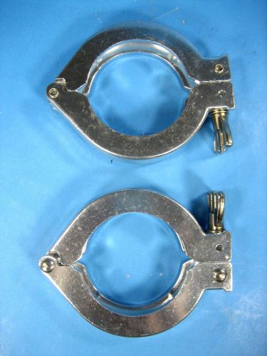 Kf50 wing nut vacuum clamp aluminum  lot of 2 for sale