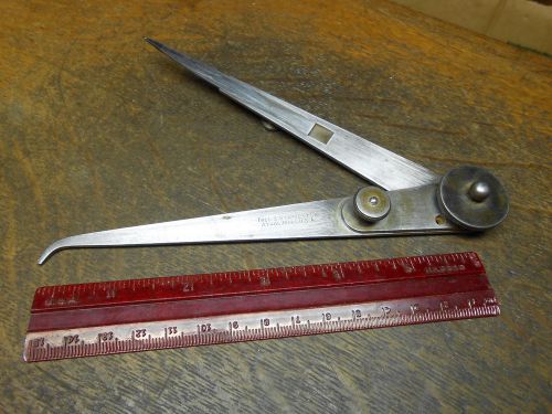 Vintage l.s. starrett no. 42 lock joint hermaphrodite calipers 6” 42-6 for sale