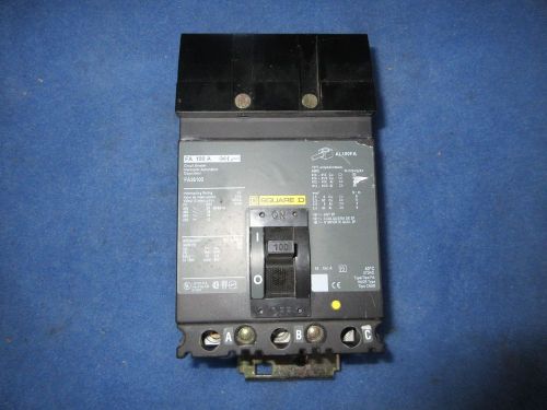 Square D FA36100 I-Line Circuit Breaker 3 Pole, 100 Amp, 600 Volt  2 yr warranty