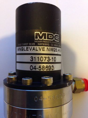 MDC Angle Valve. NW/KF25. HV. Pneumatics