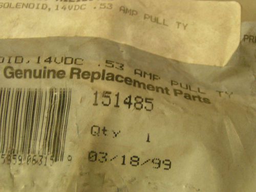 MILLER 151485 SOLENOID,14VDC .53 AMP PULL TY