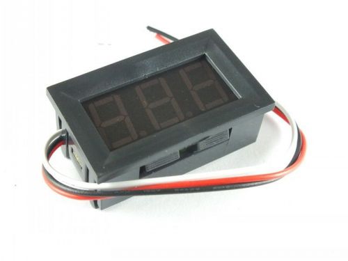 Green  LED Digital Voltmeter Panel Three-wire 0-100V DC Digital Voltmeter