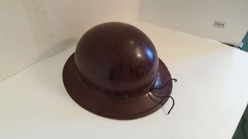 Antique or vintage bethlehem steel ironworker adjustable hard hat safety helmet for sale