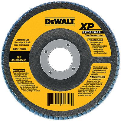 DEWALT ACCESSORIES - Zirconia Flap Disc, 60-Grit, 5 x 7/8-In.