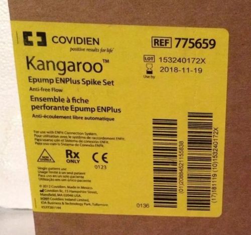 Case Of 30 Covidien Kangaroo E Pump Spike Sets # 775659