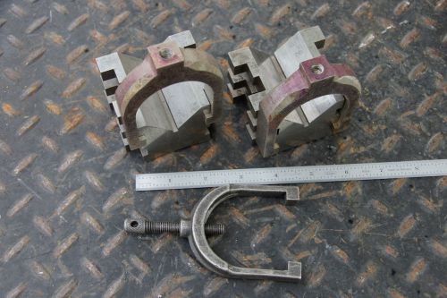 BROWN &amp; SHARPE V BLOCKS/CLAMPS MATCHED PAIR 750-B NO. 34