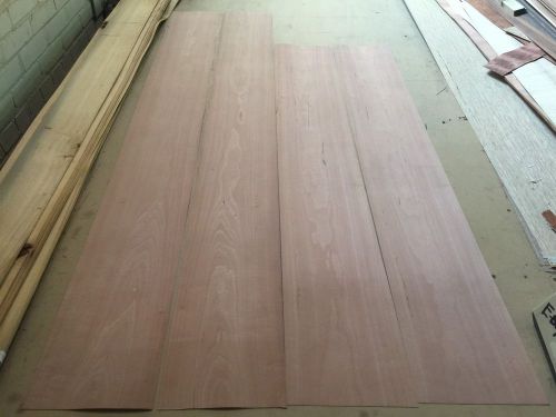 Wood Veneer Pearwood LOT 4Pcs Total Raw Veneer  &#034;EXOTIC&#034; PW.S1 9-20-16