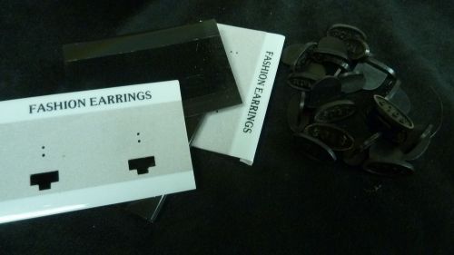 Jewelry Earring Stud Holder Black Velvet Earring Display Show Hang Cards