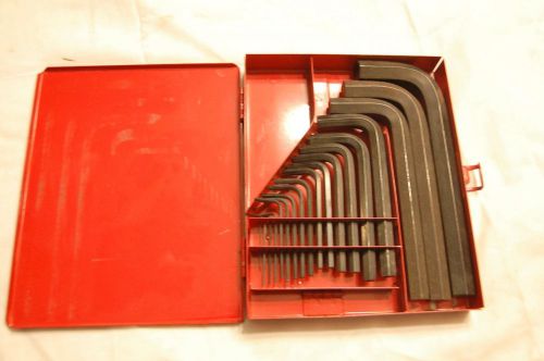 Mac Tools 18 Pc. Short Arm Hex Key Set 1/16&#034; to 5/8&#034; No. SHK18AB