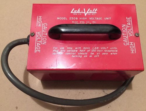 Lab Volt Model 250b High Voltage Unit Buck Eng. Co. 300V 100MA DC Max Output 1A