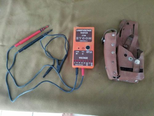 Etcon LT130  Lamp Voltage Tester w Probes Works Great