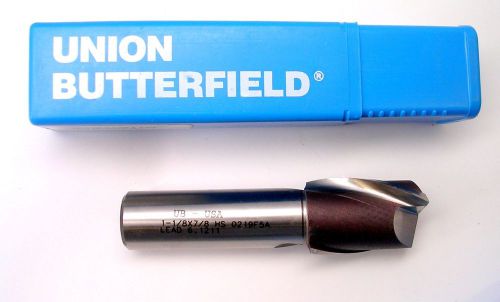 Union Butterfield 1-1/8&#034; x 4.25&#034; Sq. Nose End Mill, 30° Helix, 2 Flute 5110324