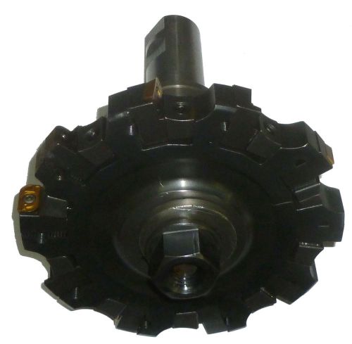 6&#034; CARBOLOY ADJUSTABLE WIDTH DISC MILLING CUTTER W/ ARBOR