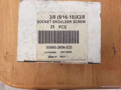 3/8(5/16-18)x3/8 Socket Shoulder Screw, 25 Pcs.