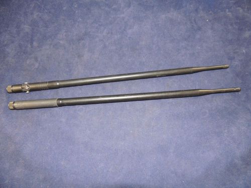 Lot of 2 15-1/2&#034; Portable Radio Antennas 1 With Swivel For Motorola &amp; More