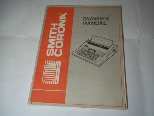 Smith-Corona Typewriter Word Processor Instr. SD670 XD4800 440DLD DX4500 Mark300