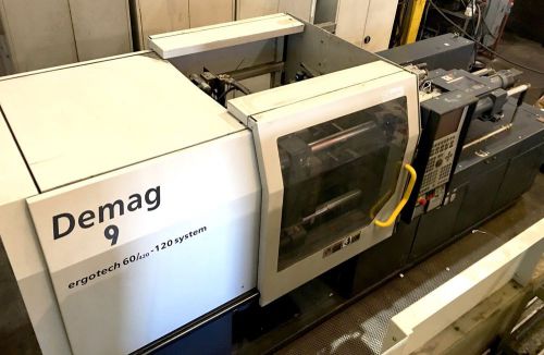 2001 66 Ton Demag ergotech 60/420-120 Plastic Injection Molding Machine. 3 Oz.