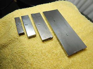 Vintage Tool MACHINIST&#039;S LOT 4 PCS. STARRETT ADJUSTABLE PARALLELS 154-A B C E