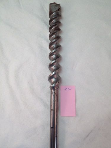 1 NEW 1-1/4&#034; DIAMETER BOSCH SDS MAX CARBIDE TIPPED HAMMER DRILL BIT. GERMAN K51