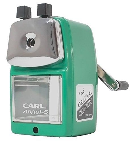 Carl / Pencils Etc CARL Angel 5 Manual Pencil Sharpener Heavy Duty but Quiet for