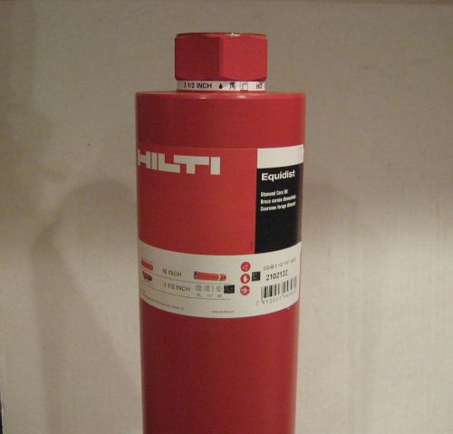 HILTI DD B 3 1/2&#034; X 16&#034; HC5 Diamond Core Drill Bit + adapter