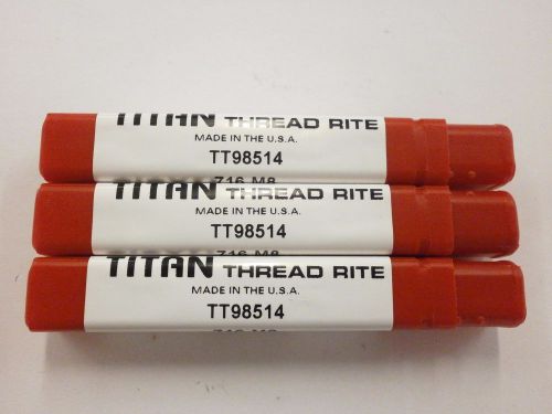 3pc) m8 x 1.25 d5 cnc vanadium spiral flute bottom tap titan usa tt98514 tt244 for sale