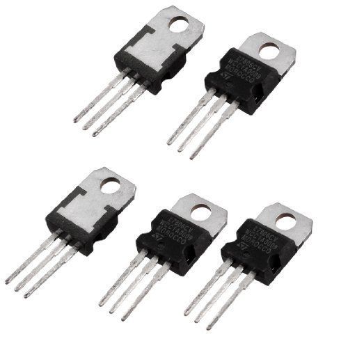 uxcell 5 Pcs TO-220 Package L7806CV 1.5A 6V Positive Voltage Regulator