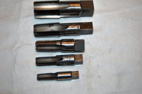 Assortment of Pipe Taps 1/8&#034;, 1/4&#034; 3/8&#034; 1/2&#034; &amp; 3/4&#034;