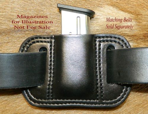 Leather MAG POUCH for 9mm /.40 Single Stack magazine fits Springfield XDS Mags