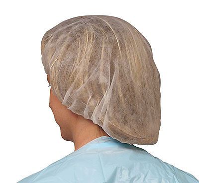 21&#034; white fabric hair caps  (100 nets) for sale