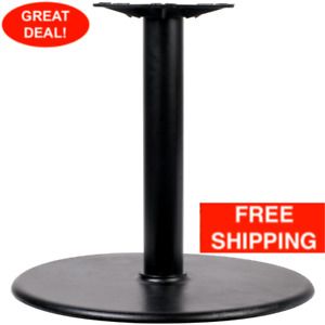 30&#034; Restaurant Indoor Black Table Base 4 1/2&#034; Column Standard Height Cast Iron