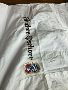 Hacker Psorr Bartender Server Apron White Embroidered Beer Kitchen