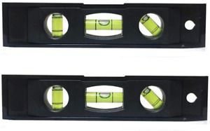 2pcs 6 inch Torpedo Level Magnetic Box Level with 180 90 45 Degree Bubble Level