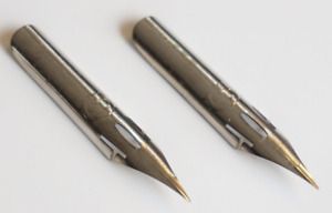 ZEBRA G SUPER FLEX STEEL FOUNTAIN PEN x2  NIB CARTOON DIP MANGA JPN