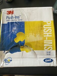 3M  318-1001  PUSH-INS  CORDED  EARPLUGS  THE  YELLOW  PLUG  BOX/100  PAIRS