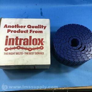 Intralox MTW 4.5 10ft 1400 Flat Top Blue Acetal 10FT 120 Row Belt FNOB